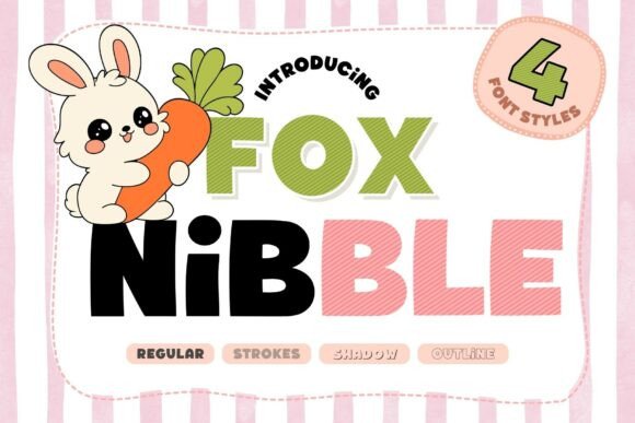 Discover the Joy of Fox Nibble: A Playful Display Font