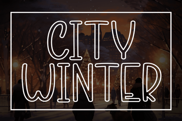 Discover the Whimsical Charm of the City Winter Font