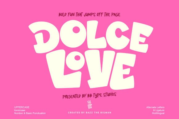 Discovering the Joyful Impact of the Dolce Love Typeface