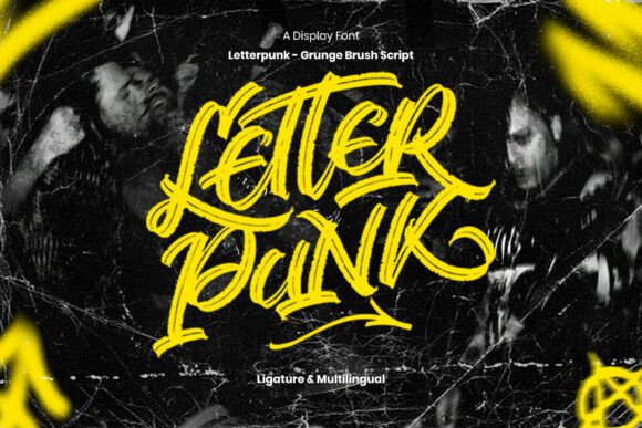 Letterpunk: The Grunge Brush Script Font for Bold Visuals