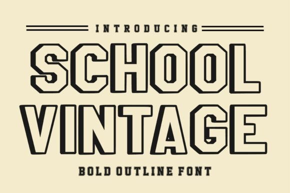 School Vintage: A Typeface with Timeless Athletic Spirit