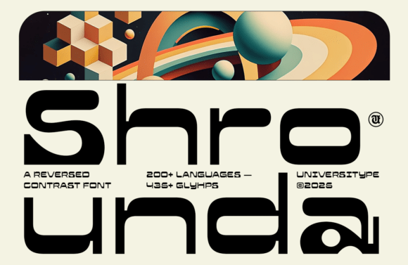 Ut Shrounda: A Modern Typeface for Bold Visuals